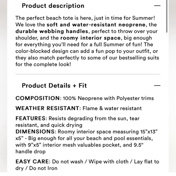 NWT Summersalt Tote - Picture 5 of 5